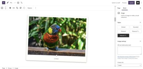 Construire un style de bloc d’image “Polaroid” – WP Tavern Construire un style de bloc d’image “Polaroid” – WP Tavern