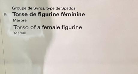 Musée du Louvre – Les Antiquités Grecques et les Cyclades.