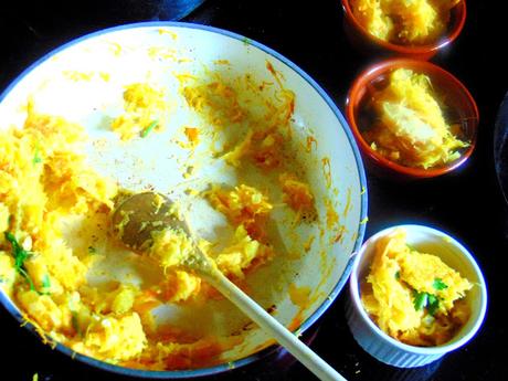 Courge stripetti gratinée