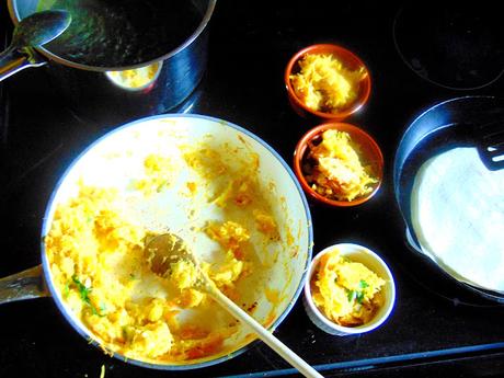 Courge stripetti gratinée