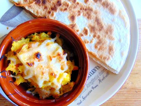 Courge stripetti gratinée