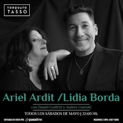 Lidia Borda et Ariel Ardit tous les samedis de mai au Torquato Tasso [à l’affiche]