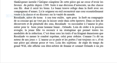 Regard vers le théâtre de Pierre-Marc Levergeois;