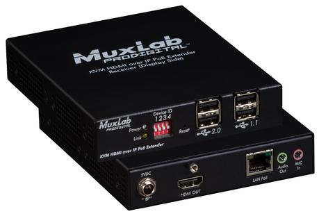 MuxLab 500772 : le nouvel extender HDMI et KVM sur IP compatible 4K