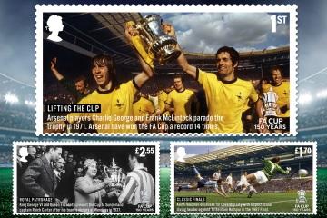 Royal Mail célèbre le 150e anniversaire de la FA Cup avec des timbres spéciaux