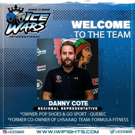 Danny Côté est nommé partenaire au développement et représentant de Ice Wars au Québec.