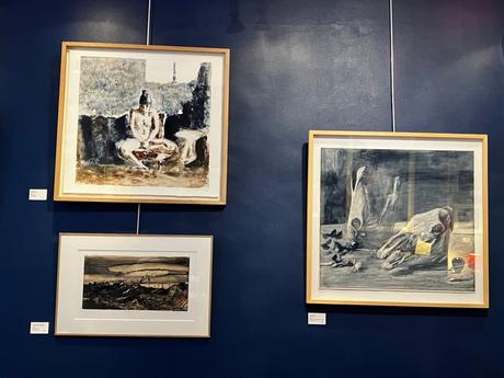 Galerie -Les Montparnos- exposition ASSUNTA GENOVESIO  des Monotypes « les marges du réel »