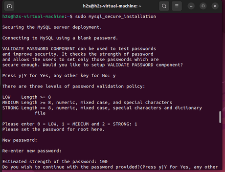 installation sécurisée de MySQL sous ubuntu 22.04