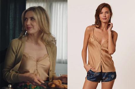 ICI TOUT COMMENCE : le caraco sable doré de Constance dans l’épisode 403