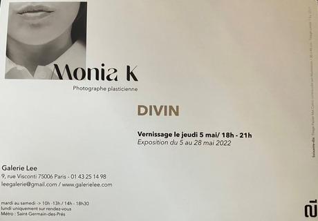 Galerie LEE  – exposition Monia K  » DIVIN » jusqu’au 28 Mai 2022.