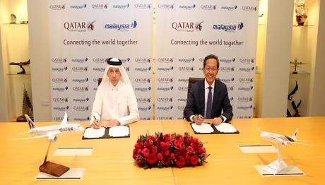 Qatar Airways et Malaysia Airlines renforcent  leur partenariat