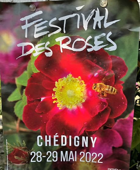 Festival des Roses à CHEDIGNY  28/29 Mai 2022. Exposition Atelier Alain Plouvier 20 Mai au 19 Juin 2022. ( exposition Alain Plouvier-Charles Hair )
