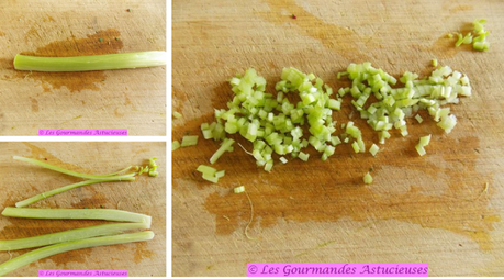 Salade d'asperges à la verveine citron et à la rhubarbe (Vegan)