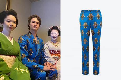STYLE : Ansel Elgort and the robot bears