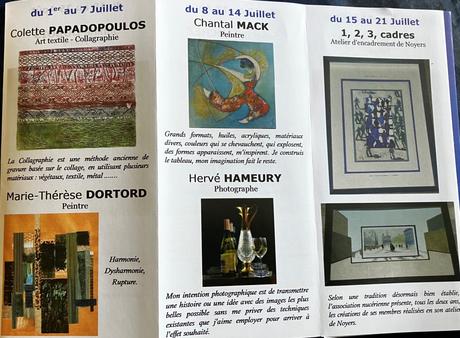 Noyers-sur-Cher « L’Art à la Chapelle » Saison 2022. (17 Juin au 8 Septembre)