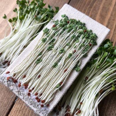 Légumes brodés par konekono_kitsune