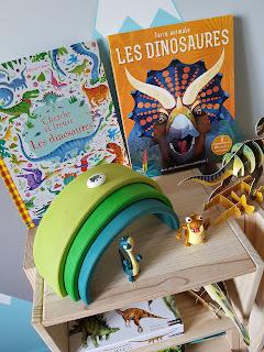 ÉTAGÈRE THÉMATIQUE et activités : Les dinosaures 💚🦕💚
