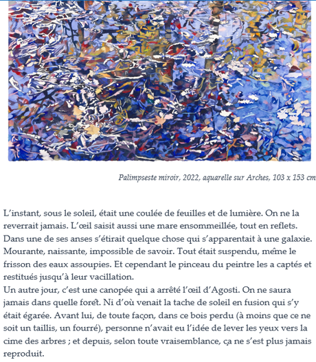 Galerie Guillaume  – exposition Jean-Paul Agosti « Otium » à partir du 1er Juin 2022.