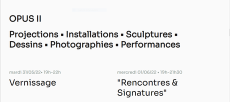 HEY MUMMY ! Project Opus II -31 Mai au 5 Juin 2022. Galerie 59 Rivoli.