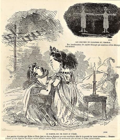 Les Troyens d'Hector Berlioz — Les caricatures de la Vie parisienne et du Journal amusant (1863)
