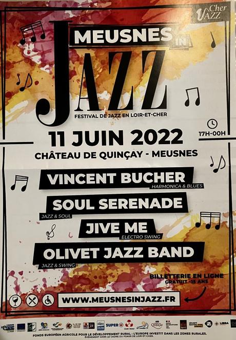 Jazz en Val de Cher  — au château de Quinçay — le 11 Juin 2022.