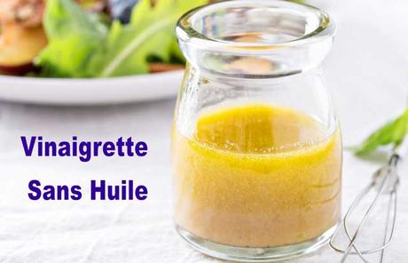 vinaigrette sans huile, une savoureuse sauce vinaigrette légère sans huile facile et simple à réaliser pour assaisonner vos salade.