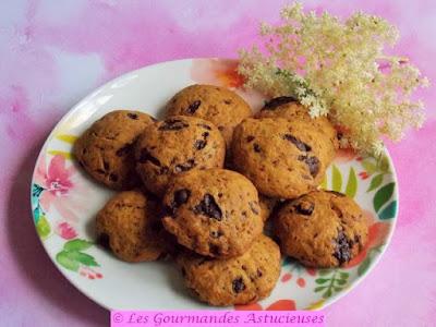 Biscuits au chocolat et au sureau (Vegan)