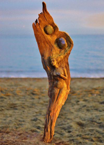Sculptures bois flotté de Debra Bernier