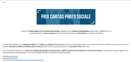 Prix CARITAS  » Photo Sociale  » 3ème édition.