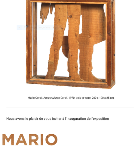 Galerie Tornabuoni Paris  exposition Mario Ceroli – à partir du 9 Juin 2022.