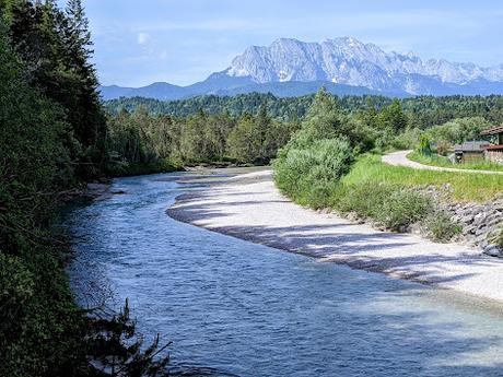 Die Isar und ihr Kanal in Krün —   8 Bilder —  L'Isar et son canal à Krün