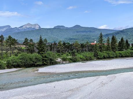 Die Isar und ihr Kanal in Krün —   8 Bilder —  L'Isar et son canal à Krün