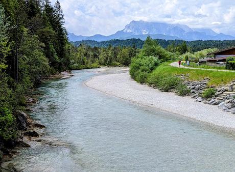 Die Isar und ihr Kanal in Krün —   8 Bilder —  L'Isar et son canal à Krün