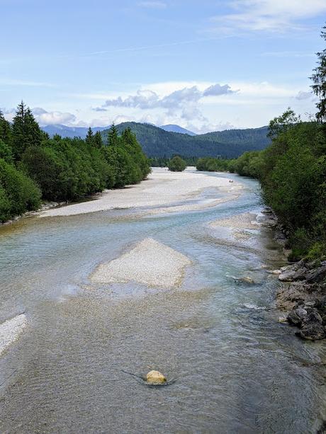Die Isar und ihr Kanal in Krün —   8 Bilder —  L'Isar et son canal à Krün