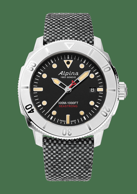 Seastrong Diver 300 Automatic Calanda : Premier boîtier Alpina en acier 100% recyclé Seastrong Diver 300 Automatic Calanda