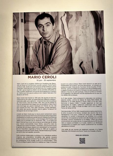 Galerie Tornabuoni   exposition MARIO CEROLI