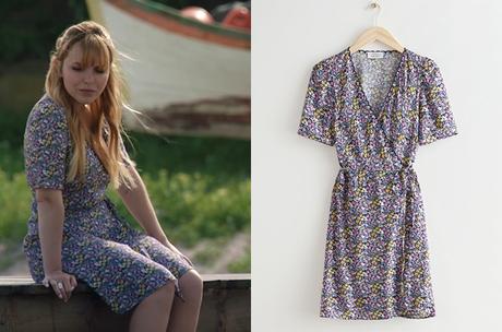 DEMAIN NOUS APPARTIENT : la petite robe portefeuille à fleurs de Judith dans l’épisode 1206