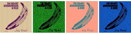 Quatre traitements de demi-teintes différents appliqués à Andy Warhol de The Velvet Underground