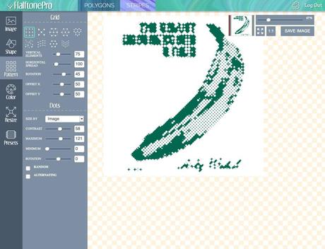 UI Design Inspiration : pensez-vous à vos textures ? HalftonePro permet de convertir relativement facilement n'importe quel bitmap en SVG
