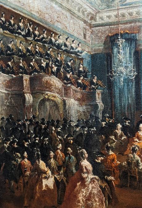 Venise — Un concert de dames par Francesco Guardi (1782)