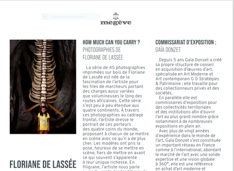 Vernissage Floriane de Lassée à Megève