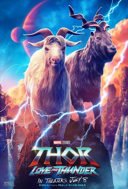 Affiches personnages US pour Thor : Love and Thunder de Taika Waititi