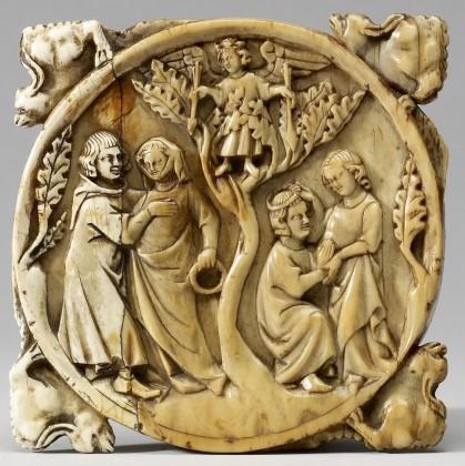 1440-50 Couple d'amoureux valve de miroir Walters Art Museum Baltimore