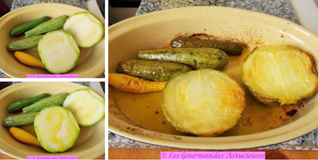 Les premières courgettes de la saison, confites (évidemment !)
