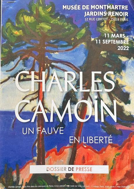 Musée de Montmartre – Jardins Renoir – exposition CHARLES CAMOIN – « Un fauve en liberté » jusqu’au 11 Septembre 2022.
