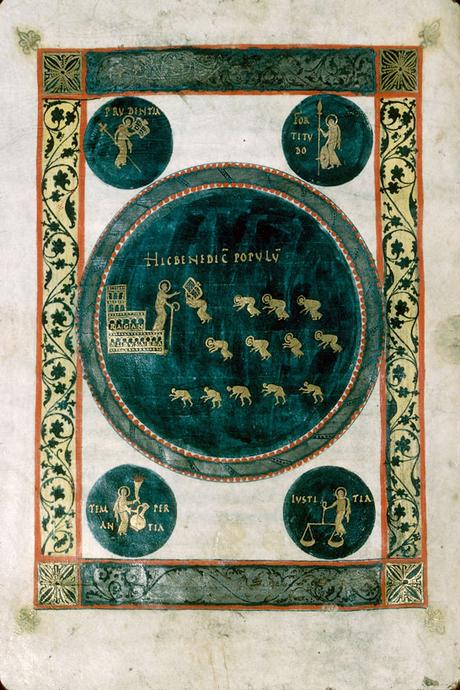 845-850 Sacramentaire de Marmoutier BM Autun MS 19bis fol 173v IRHT