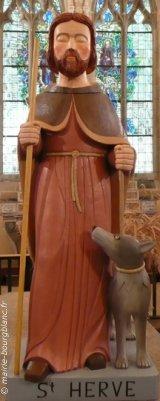 Saint Hervé sur le tombeau de Saint Urfold