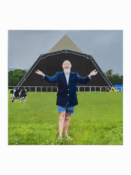 Michael Eavis à Glastonbury par Peter Blake, 2022 (Damian Griffiths, image avec l'aimable autorisation de Waddington Custot/PA)