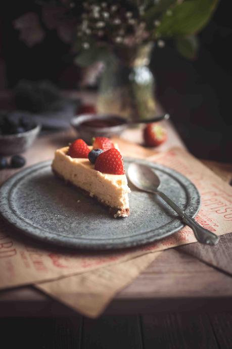 cheesecake aux fruits, cheesecake avec cuisson