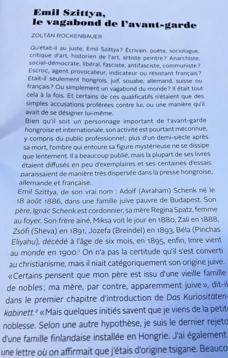 Emil Szittya  » Le vagabond de l’avant-garde » exposition à l’Institut Liszt à Paris.
